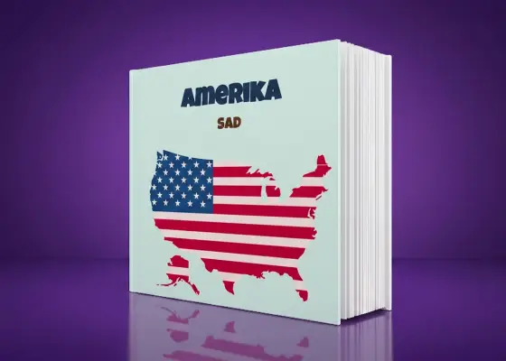 Korice Loom albuma Amerika sa mapom u bojama zastave