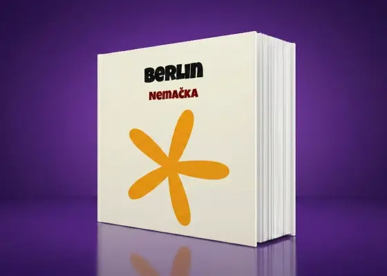 Korice Loom albuma Berlin sa stilizovanim cvetom