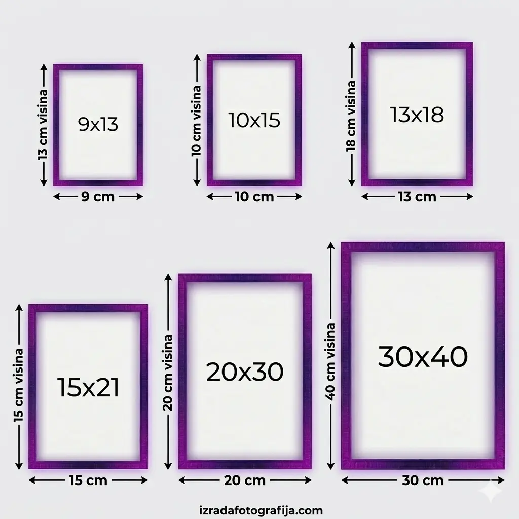 Formati fotografija 2026 - najbolji format za vaše potrebe, saveti za izbor pravog formata, cene izrade fotografija