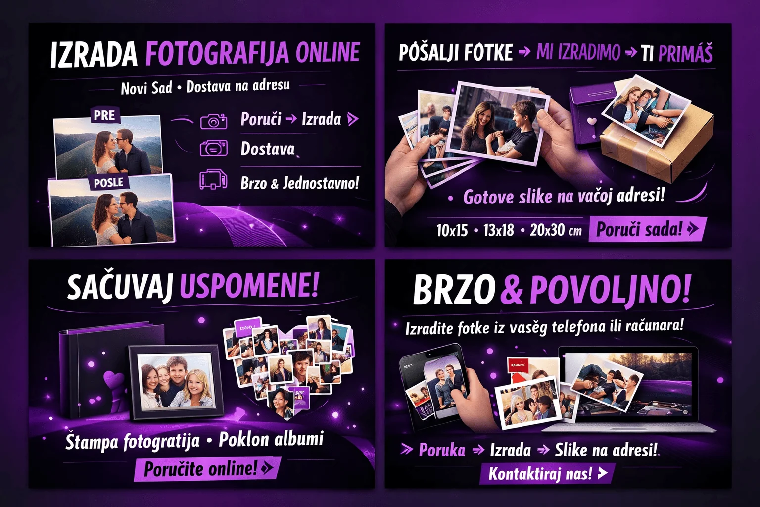 Kvalitetna izrada fotografija i foto albuma u Novom Sadu na foto papiru