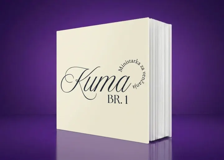 Foto album Kuma br. 1 – Elegantan krem album sa natpisom Kuma br. 1