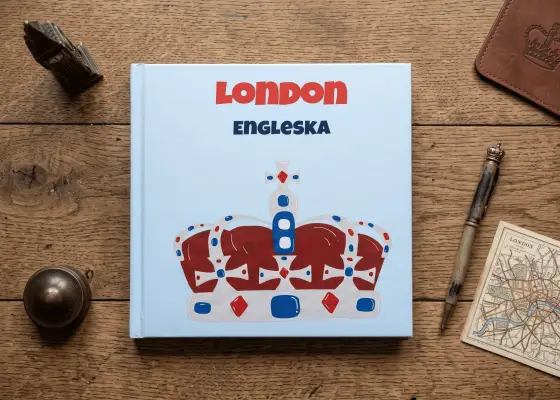 Loom foto album London sa krunom na koricama