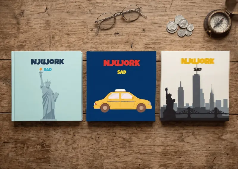 Foto albumi sa putovanja u Njujork, SAD — Kip slobode, žuti taksi i silueta grada