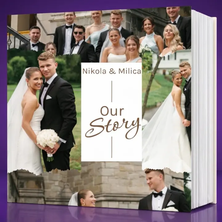 Foto album Love, Captured – Topli neutralni tonovi i naslov „Our Story“