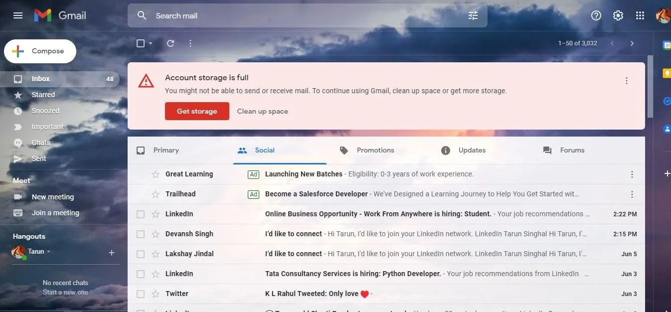 Izrada fotografija 2026 - ne mogu da šaljem mejlove jer mi je pun Google nalog, kako osloboditi prostor na Gmail-u