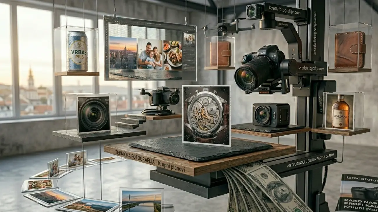 Oprema za produkt fotografiju 2026 - saveti za slikanje, trikovi za svetlo i oštrinu, kako postati produkt fotograf