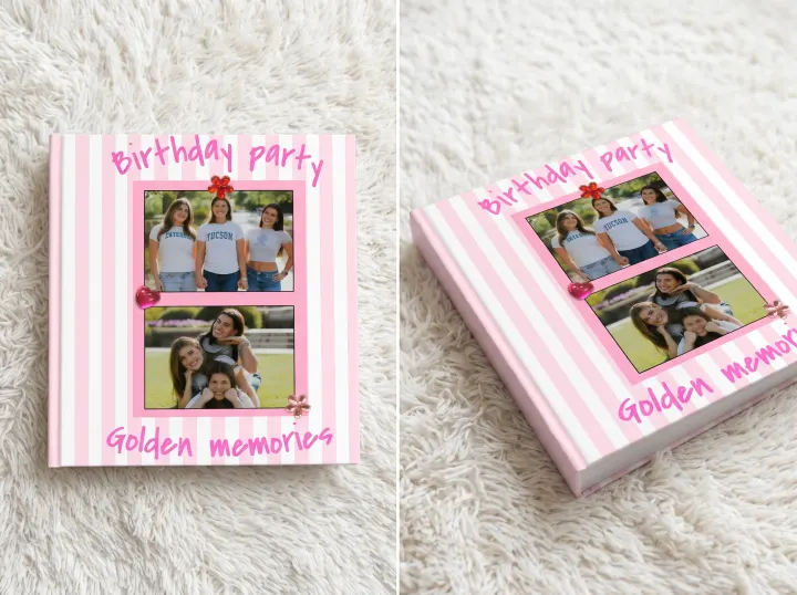 Foto album Pink Striped Party — fotografija 2