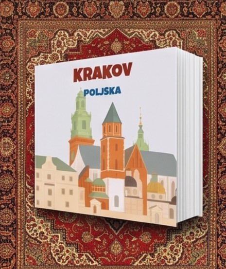 Loom album Krakov sa ilustracijom starog grada