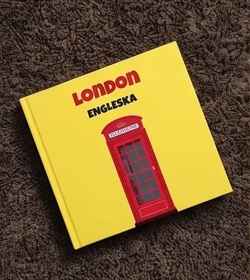 Loom album London sa crvenom telefonskom govornicom na žutim koricama